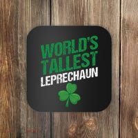 Funny Saint Patrick's Day World's Tallest Leprechaun Coaster thumb 0