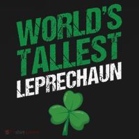 Funny Saint Patrick's Day World's Tallest Leprechaun Kids T-Shirt thumb 4