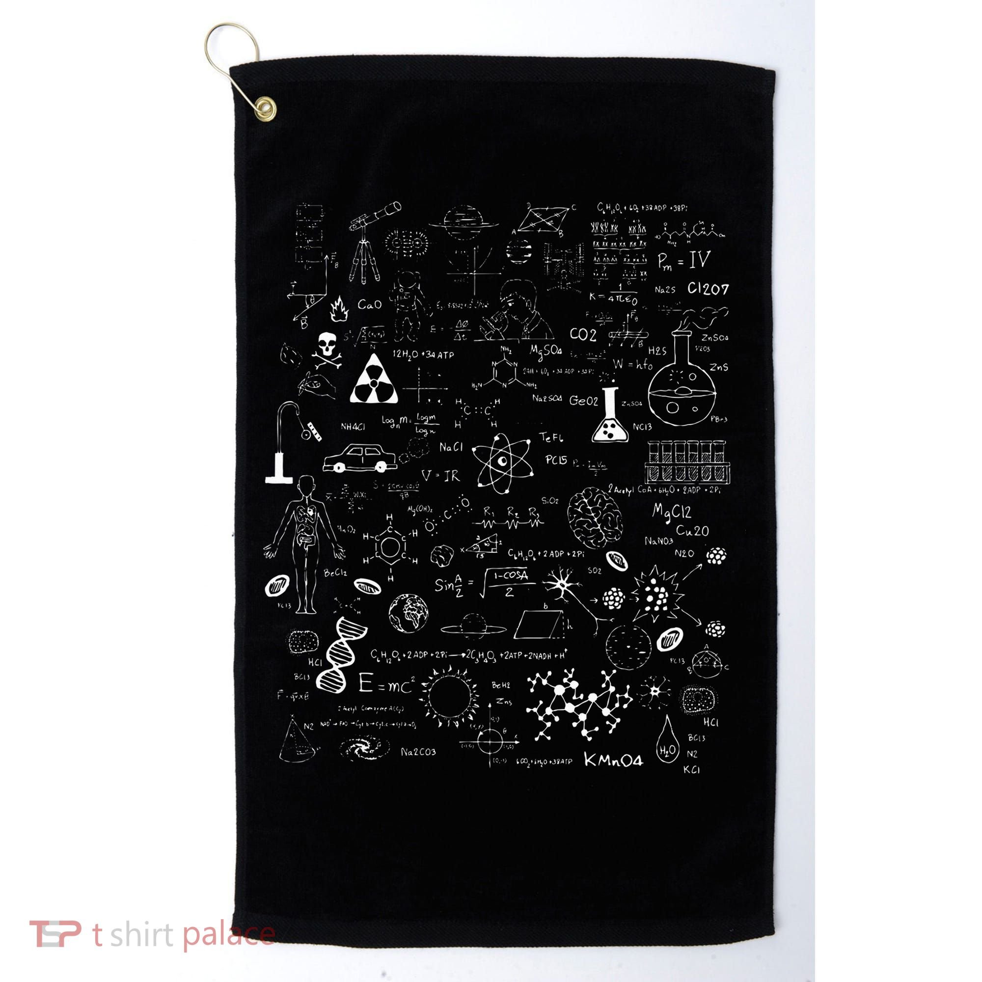 Funny Science Physic Math Chemistry Biology Astronomy Golf Towel
