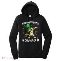 Funny St Patricks Day Dabbing Cat St Paddy Shenanigans Squad Women's Hoodie thumb 0