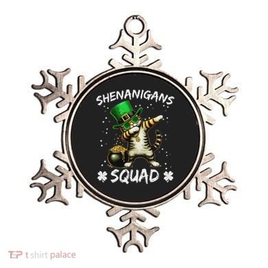 Funny St Patricks Day Dabbing Cat St Paddy Shenanigans Squad Ornament