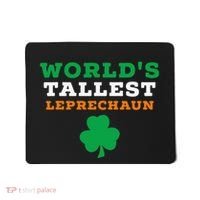 Funny Saint Patrick's Day Worlds Tallest Leprechaun Gift Mousepad thumb 0