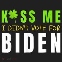 Funny St Patty's Day Kiss Me I Didn't Vote For Biden Hat thumb 2
