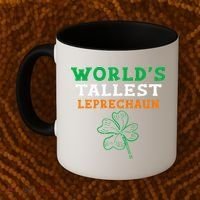 Funny Saint Patrick's Day Worlds Tallest Leprechaun Coffee Mug thumb 2
