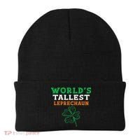 Funny Saint Patrick's Day Worlds Tallest Leprechaun Beanie thumb 0