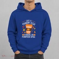 Fall Season Pharm Tech Running On Pumpkin Spice Latte Coffee Hoodie thumb 0