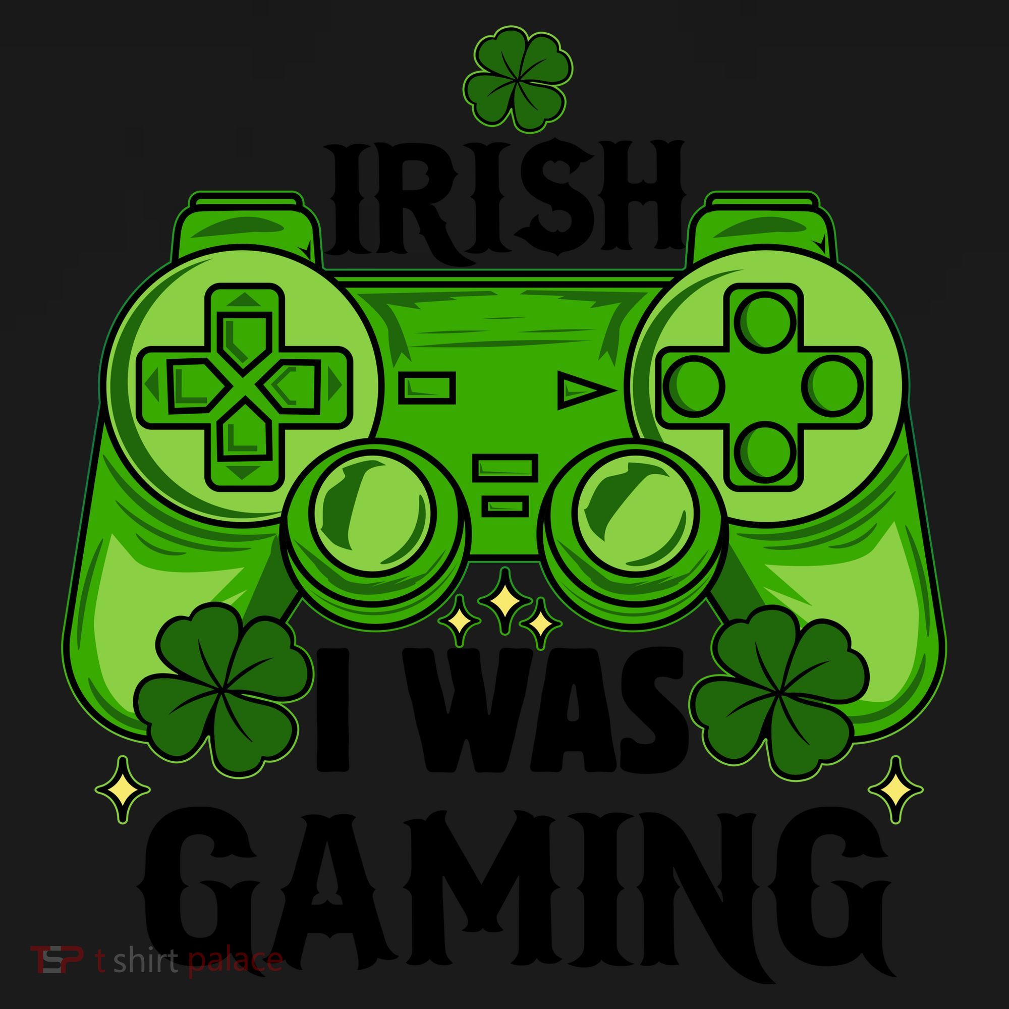 Funny St Patricks Day Irish I Was Gaming Apron