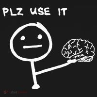 Funny Saying Plz Use It Use Your Brain Mousepad thumb 1