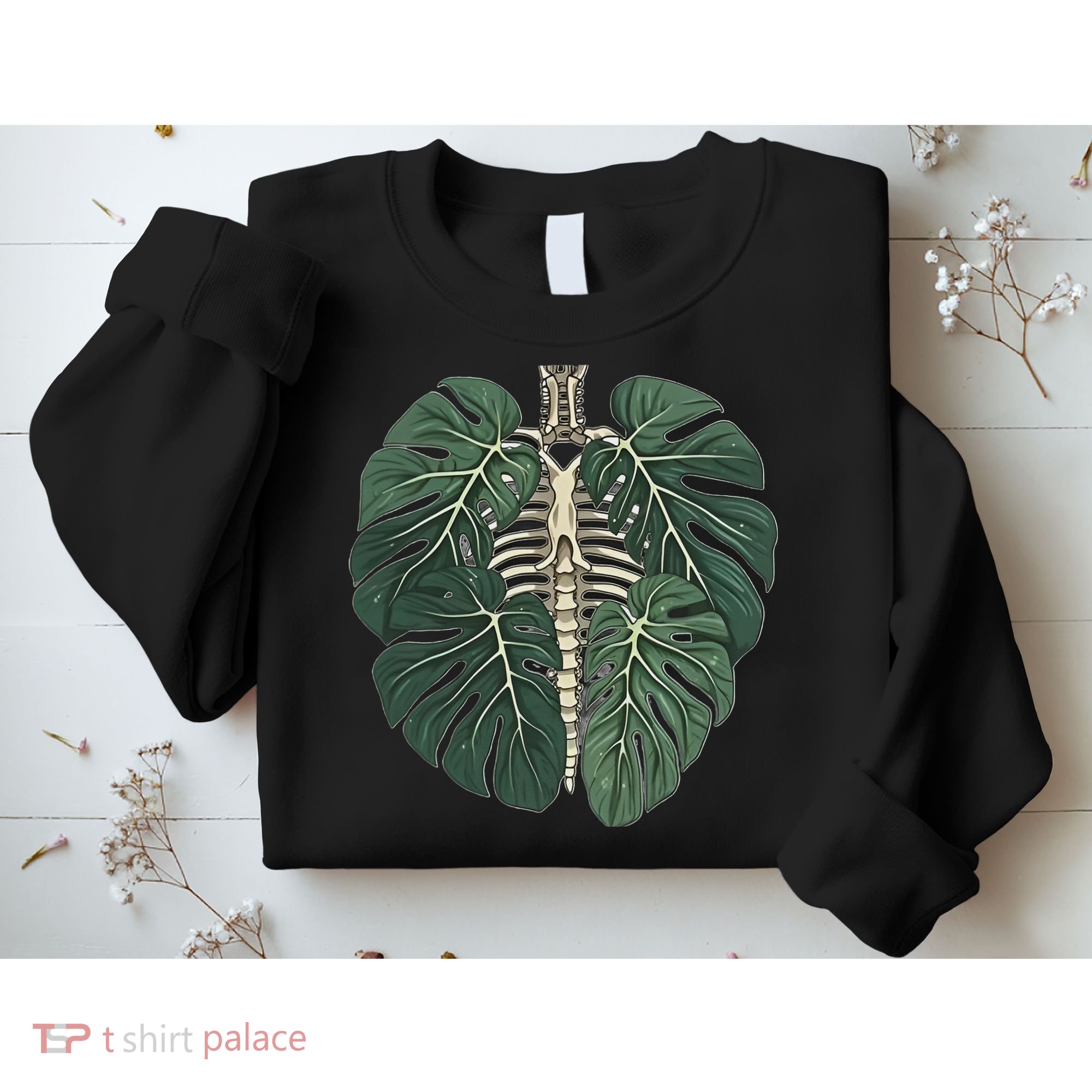 Funny Skeleton Plant Body Skeleton Gardener Women Sweatshirt