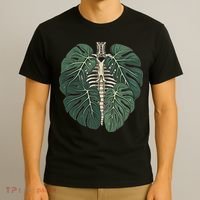 Funny Skeleton Plant Body Skeleton Gardener Women T-Shirt thumb 3