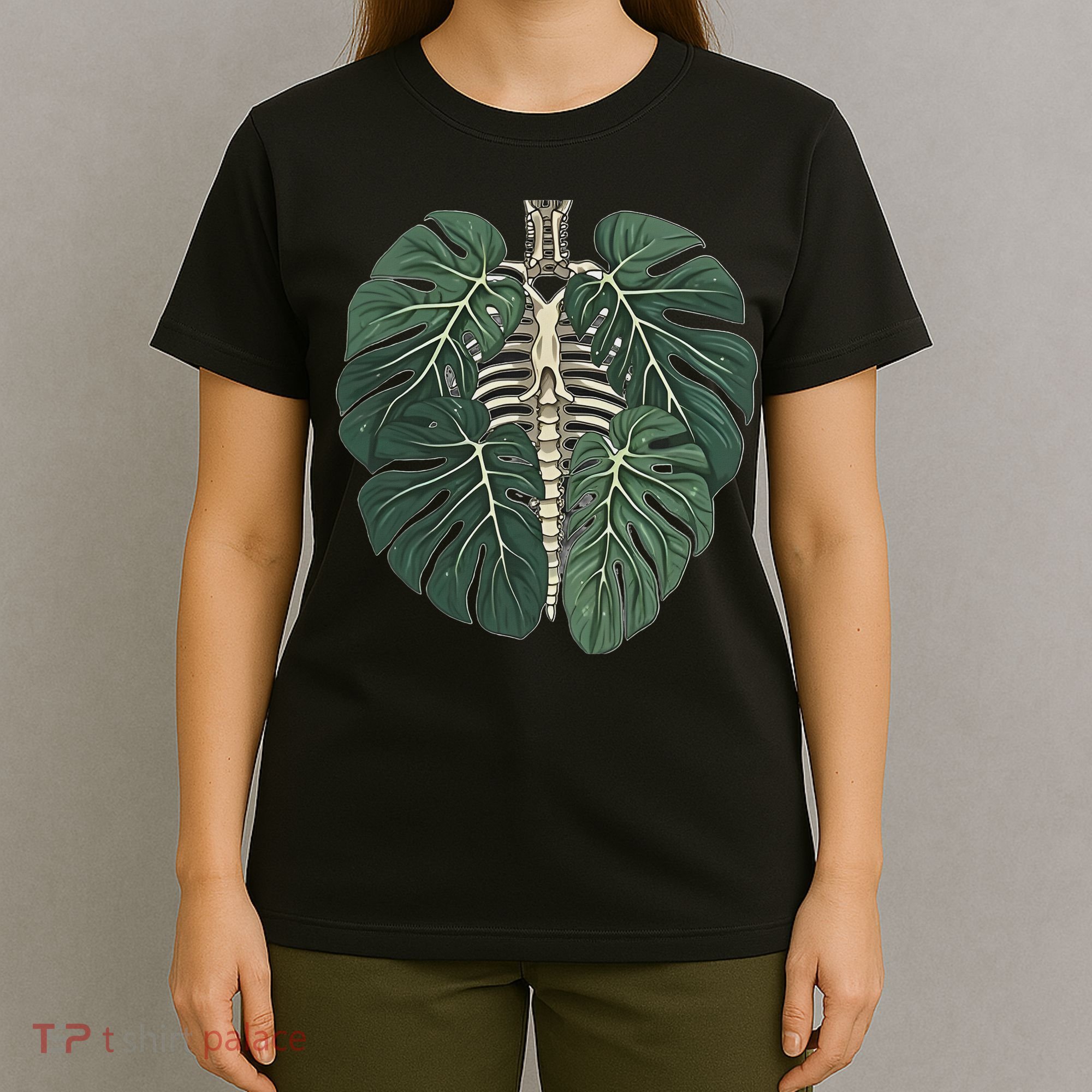 Funny Skeleton Plant Body Skeleton Gardener Women T-Shirt