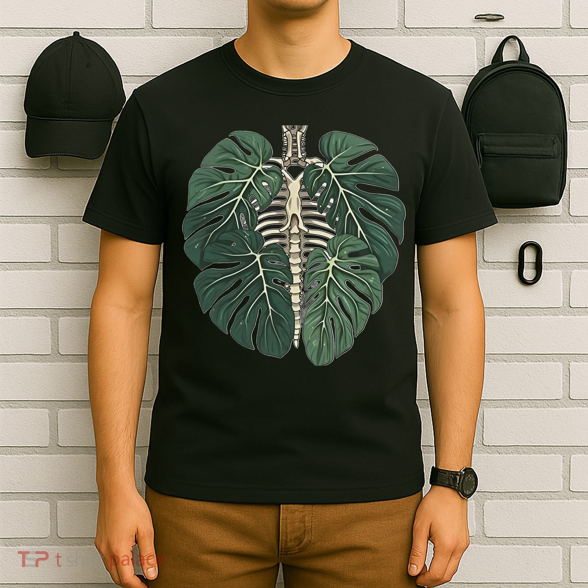 Funny Skeleton Plant Body Skeleton Gardener Women T-Shirt