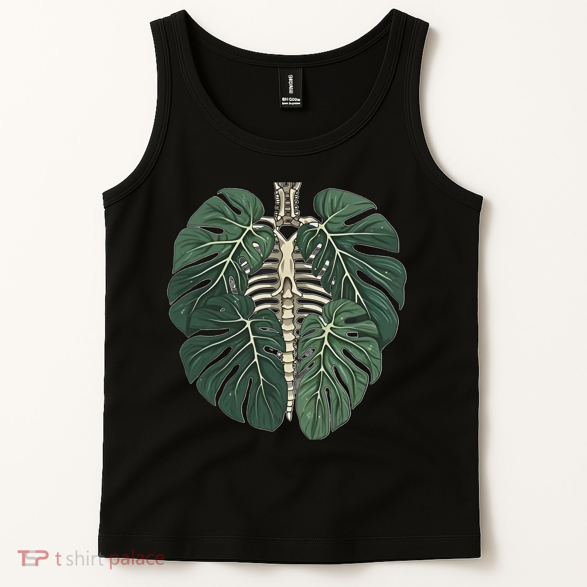 Funny Skeleton Plant Body Skeleton Gardener Women Tank Top