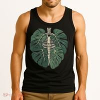 Funny Skeleton Plant Body Skeleton Gardener Women Tank Top thumb 3