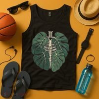 Funny Skeleton Plant Body Skeleton Gardener Women Tank Top thumb 4