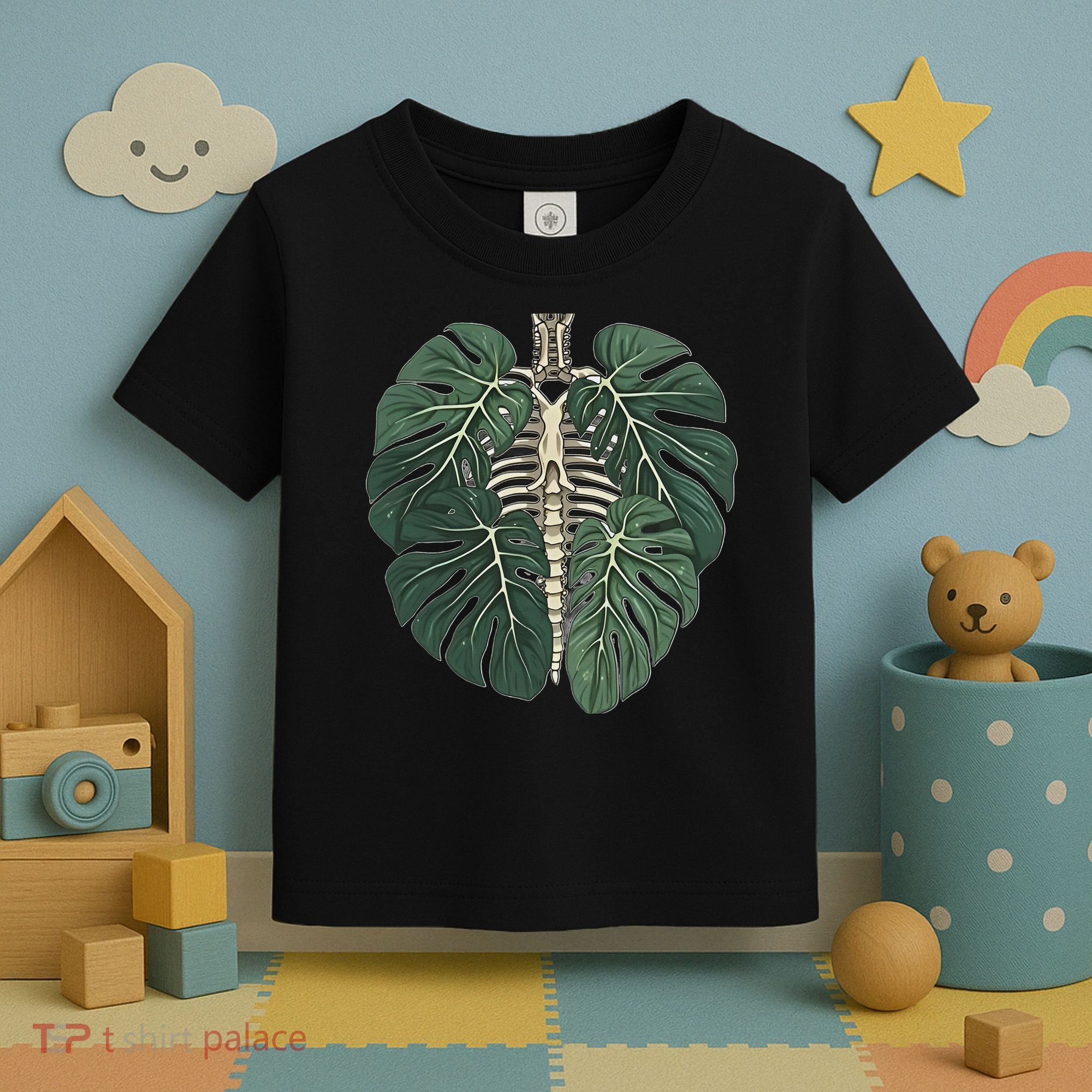 Funny Skeleton Plant Body Skeleton Gardener Women Toddler T-Shirt