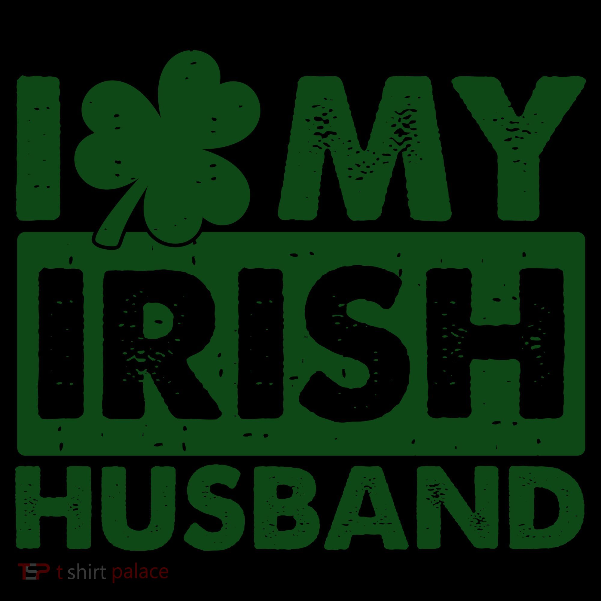 Funny St Patrick's Day I Love My Irish Husband Lucky Shamrock Clover Coffee Mug