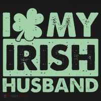 Funny St Patrick's Day I Love My Irish Husband Lucky Shamrock Clover Ornament thumb 1