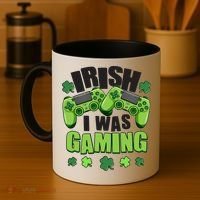 Funny St Patrick's Day Irish I Was Gaming Coffee Mug thumb 4