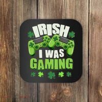 Funny St Patrick's Day Irish I Was Gaming Coaster thumb 0