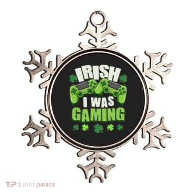Funny St Patrick's Day Irish I Was Gaming Ornament