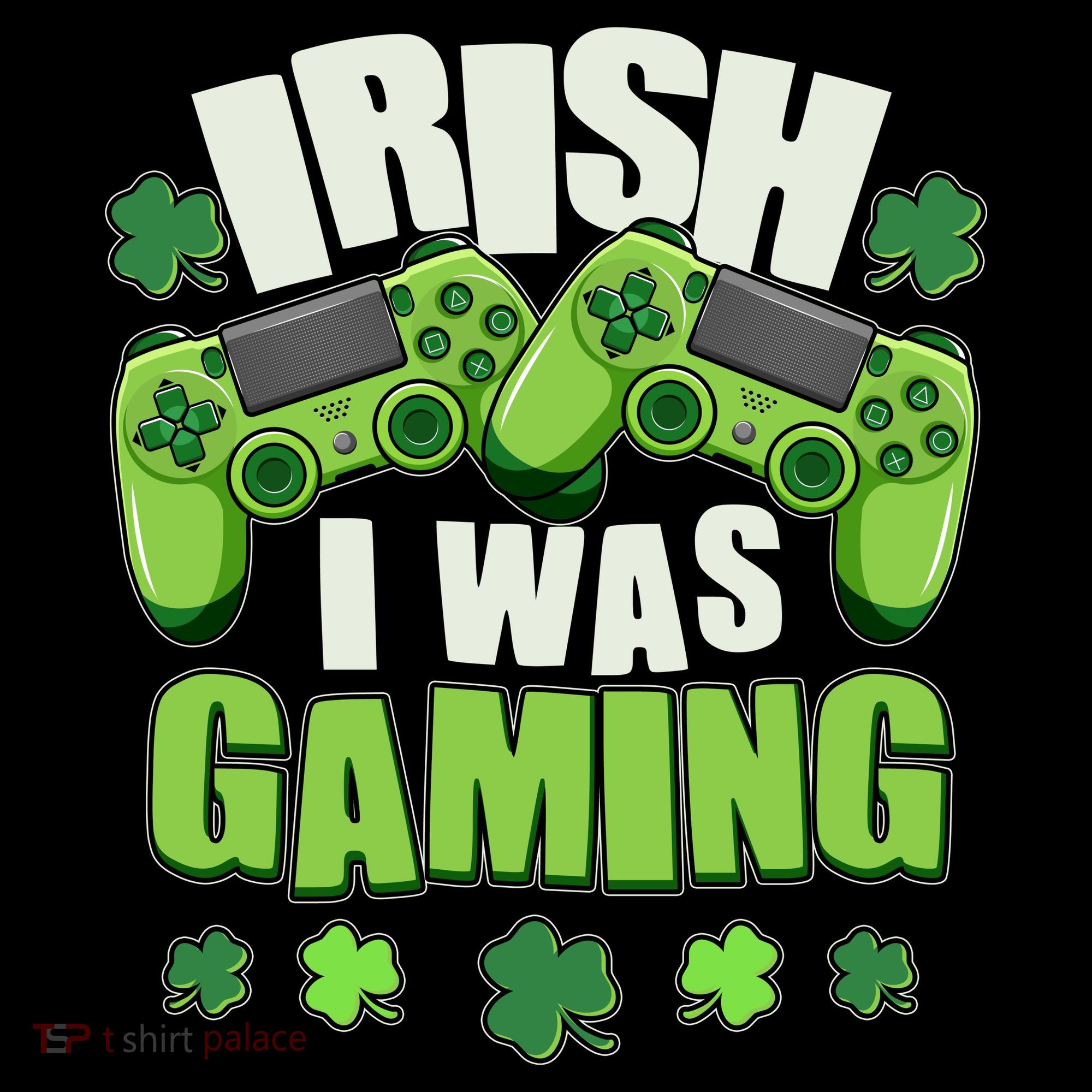 Funny St Patrick's Day Irish I Was Gaming Baby Bodysuit