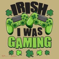 Funny St Patrick's Day Irish I Was Gaming Kids T-Shirt thumb 2