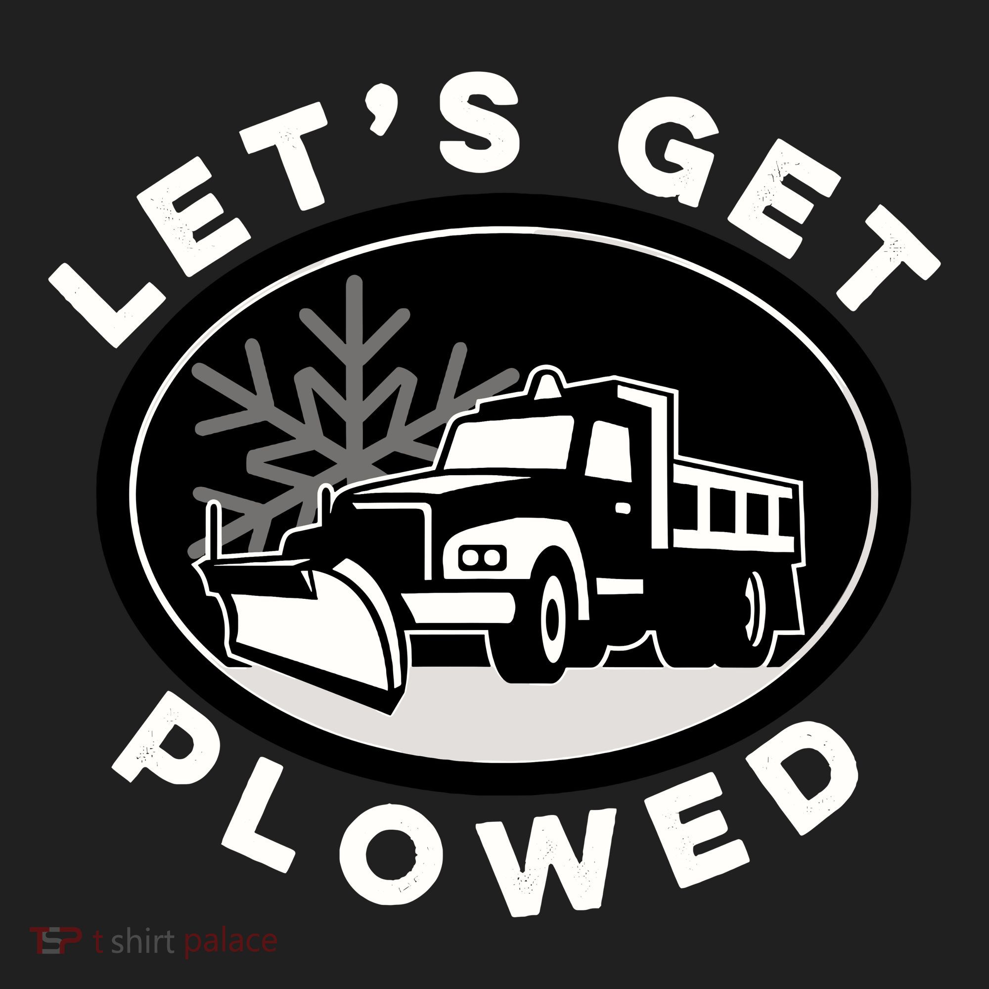 Funny Snow Plow Let's Get Plowed Drinking Snow Day Beanie
