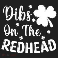 Funny St Patricks Day Irish Shamrock Dibs On The Redhead Beanie thumb 2