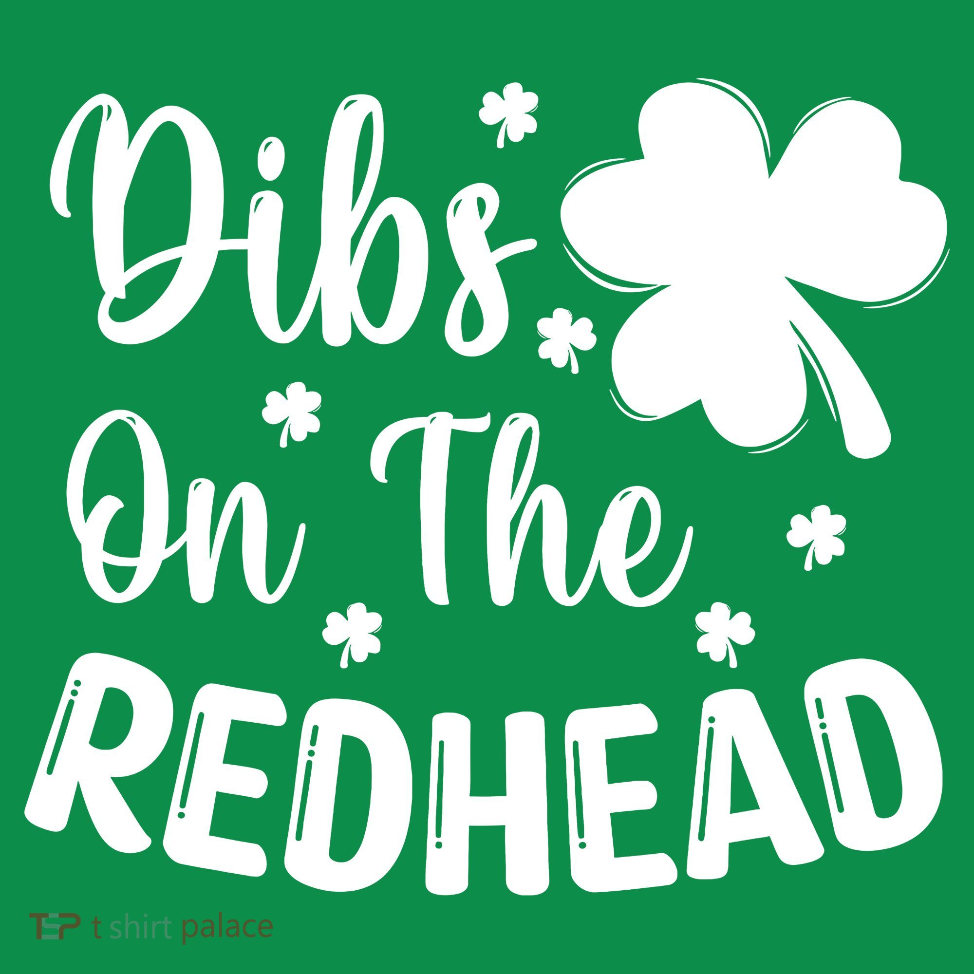 Funny St Patricks Day Irish Shamrock Dibs On The Redhead Hoodie