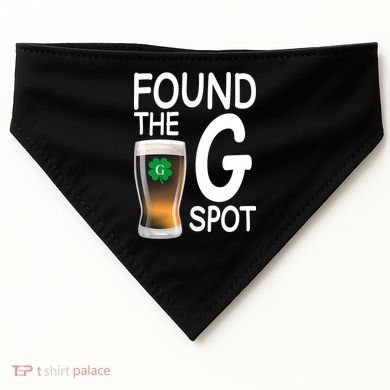 Funny St Patricks Beer Found The G Spot USA-Made Doggie Bandana