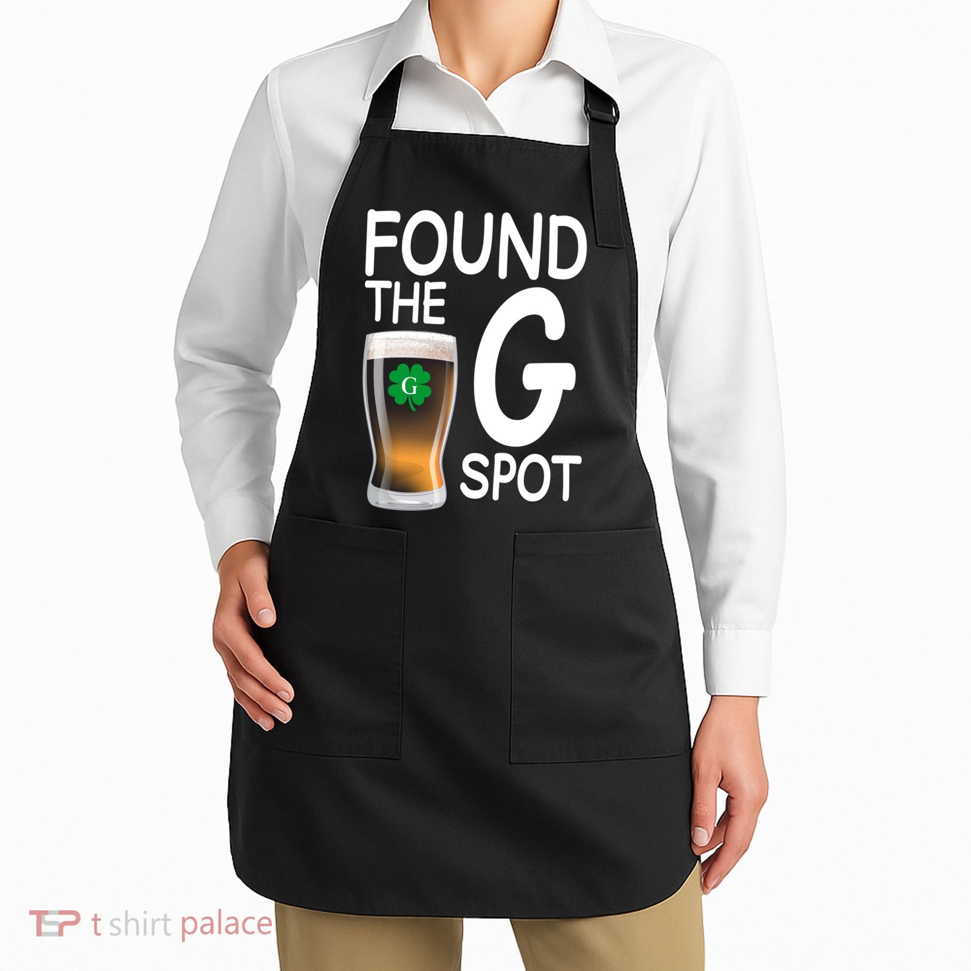 Funny St Patricks Beer Found The G Spot Apron