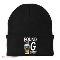 Funny St Patricks Beer Found The G Spot Beanie thumb 0