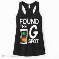Funny St Patricks Beer Found The G Spot Women's Tank Top thumb 0