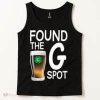 Funny St Patricks Beer Found The G Spot Tank Top thumb 2
