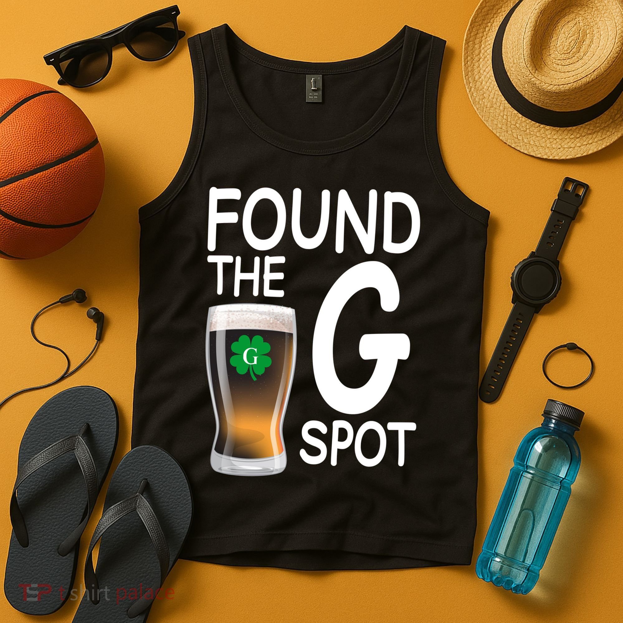 Funny St Patricks Beer Found The G Spot Tank Top