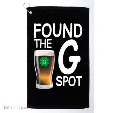 Funny St Patricks Beer Found The G Spot Golf Towel