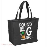 Funny St Patricks Beer Found The G Spot Tote Bag thumb 2