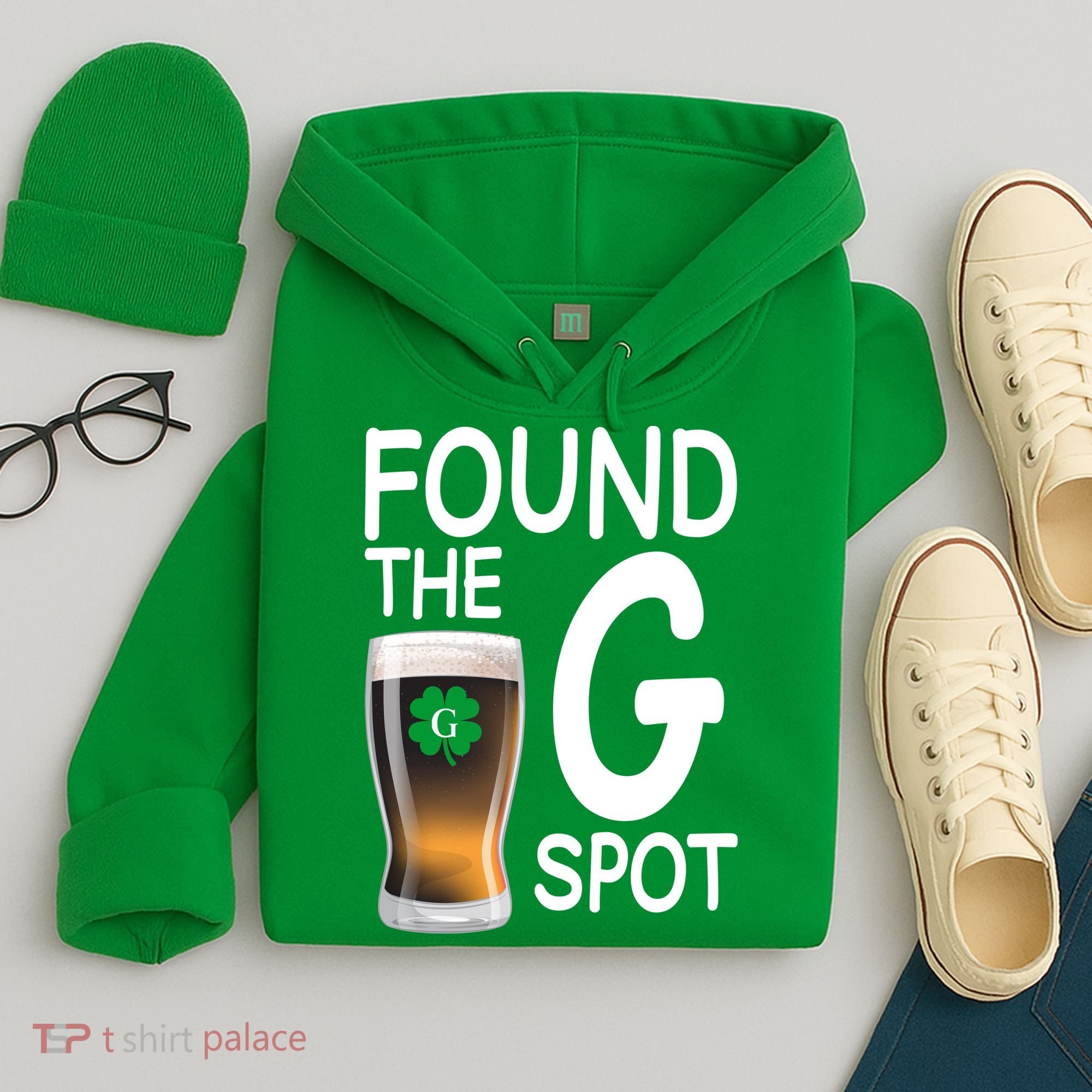 Funny St Patricks Beer Found The G Spot Hoodie
