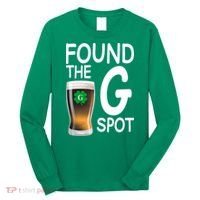 Funny St Patricks Beer Found The G Spot Long Sleeve Shirt thumb 0