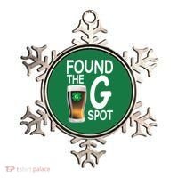 Funny St Patricks Beer Found The G Spot Ornament thumb 0