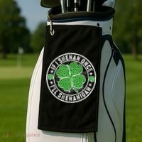 Funny St Patrick's Day I Shenan Once I'll Shenanigan  Golf Towel thumb 2