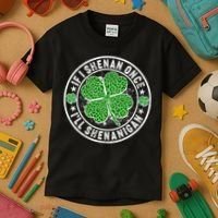 Funny St Patrick's Day I Shenan Once I'll Shenanigan  Kids T-Shirt thumb 3