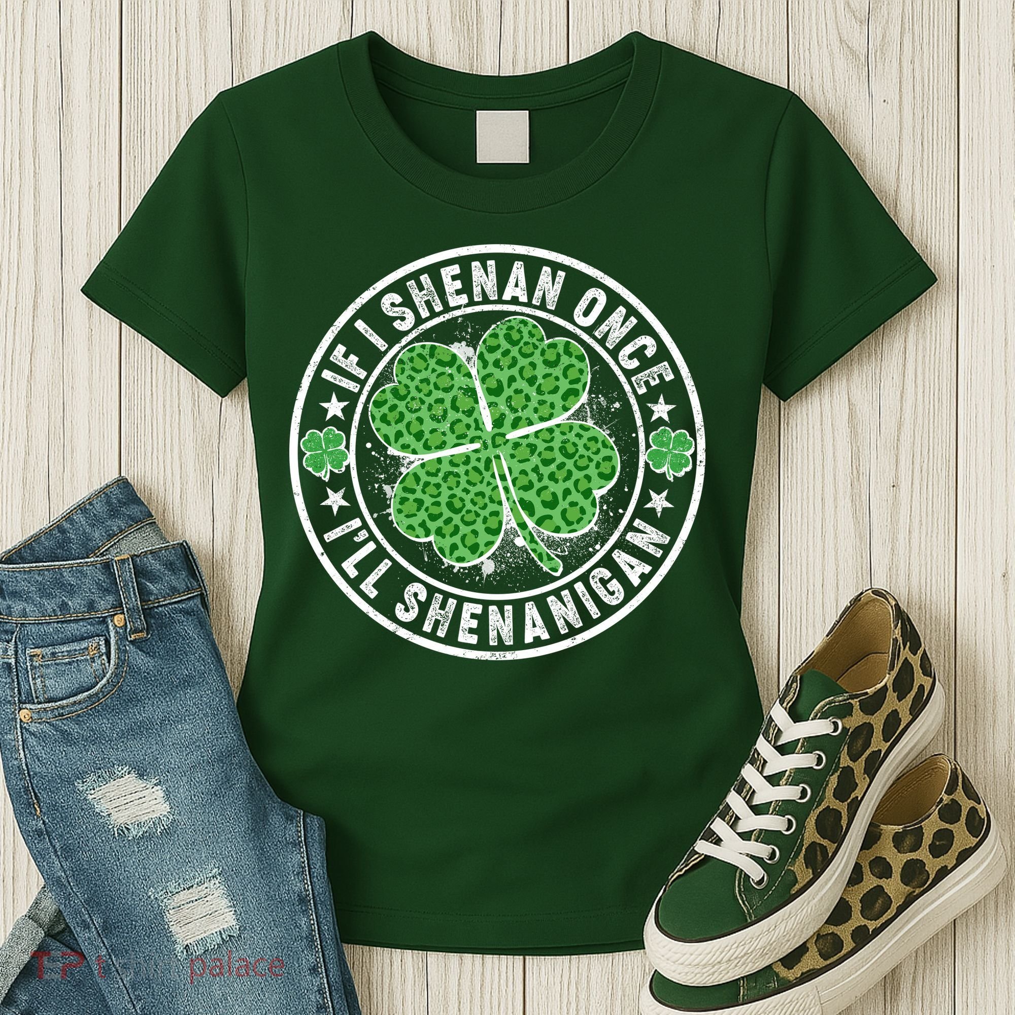 Funny St Patrick's Day I Shenan Once I'll Shenanigan  Women's T-Shirt