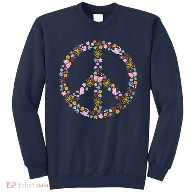 Floral Spring Peace Sign Sweatshirt