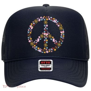 Floral Spring Peace Sign Hat