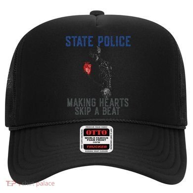 Funny State Police Making Hearts Skip Beat Skeleton Design Hat