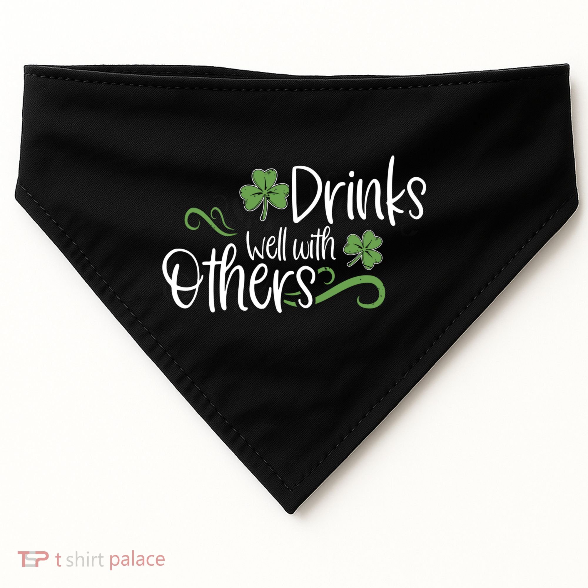 Funny St Patricks Day, St Patricks Day Drinking, Drinks Well With Other USA-Made Doggie Bandana