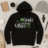 Funny St Patricks Day, St Patricks Day Drinking, Drinks Well With Other Hoodie thumb 3