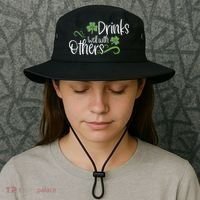 Funny St Patricks Day, St Patricks Day Drinking, Drinks Well With Other Bucket Hat thumb 3